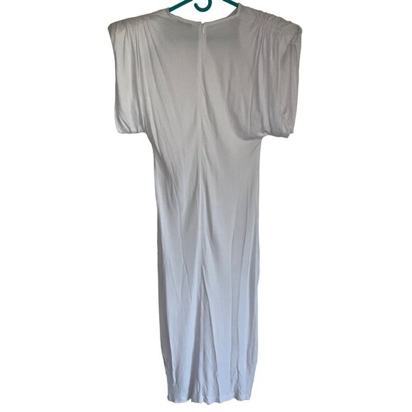 WARDROBE.NYC Sheath Dress iin White Large New Womens Jersey Midi - Picture 8 of 15